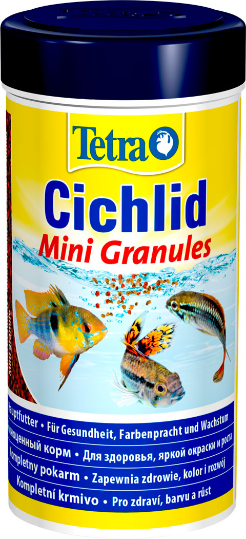 

Tetra Cichlid Mini Granules корм гранулы для маленьких и карликовых цихлид (250 мл)
