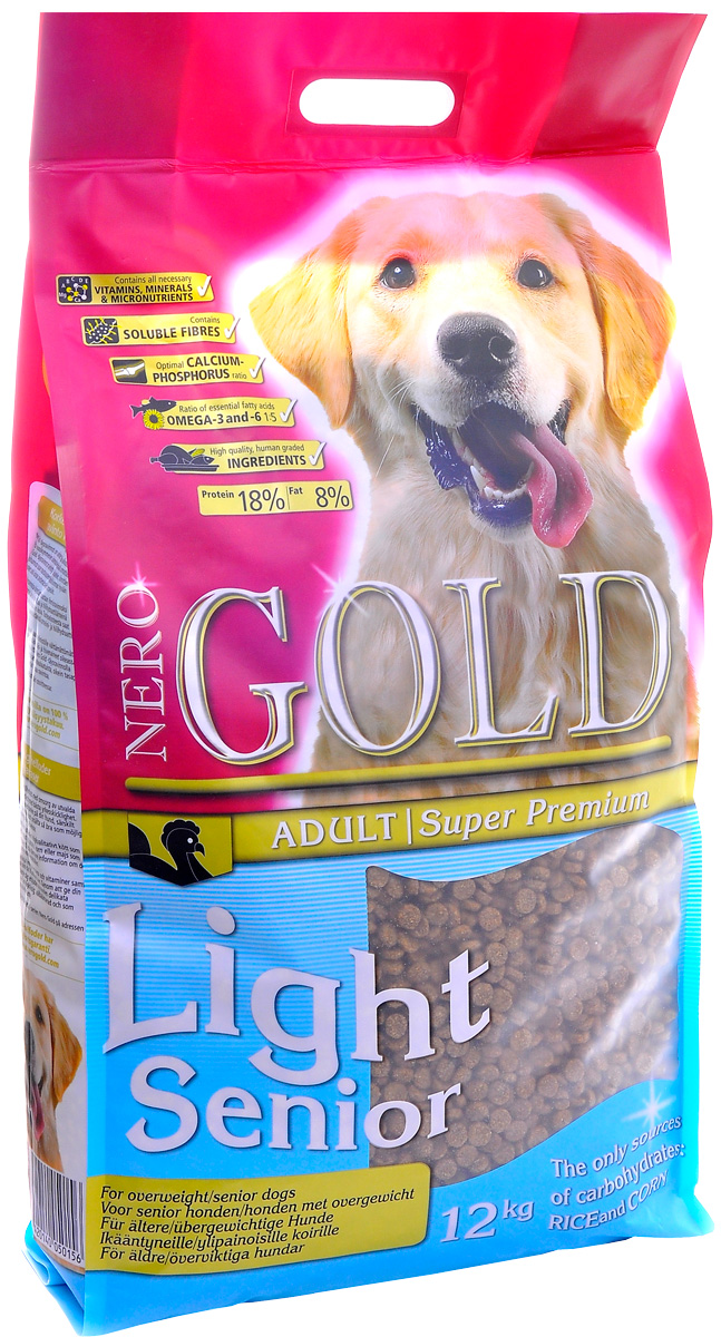 Nero Gold Dog Senior/light для пожилых собак всех пород с индейкой и рисом (12 кг)