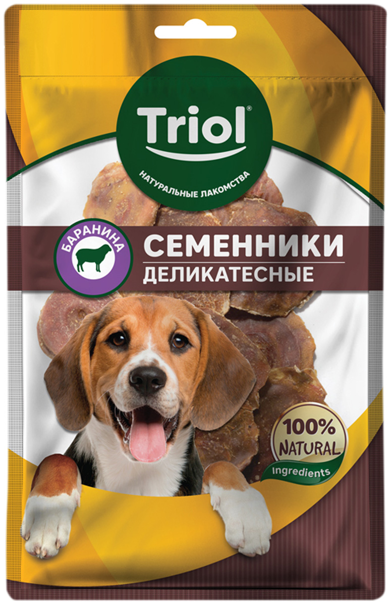 

Лакомство Triol для собак семенники бараньи деликатесные 50 гр (1 шт)