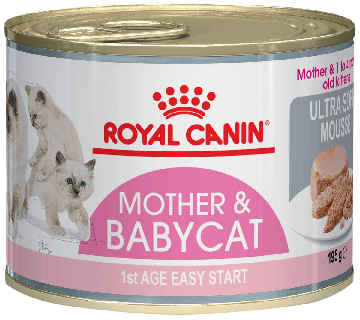 

Royal Canin Mother & Babycat для котят до 4 месяцев, беременных и кормящих кошек мусс (195 гр х 12 шт)