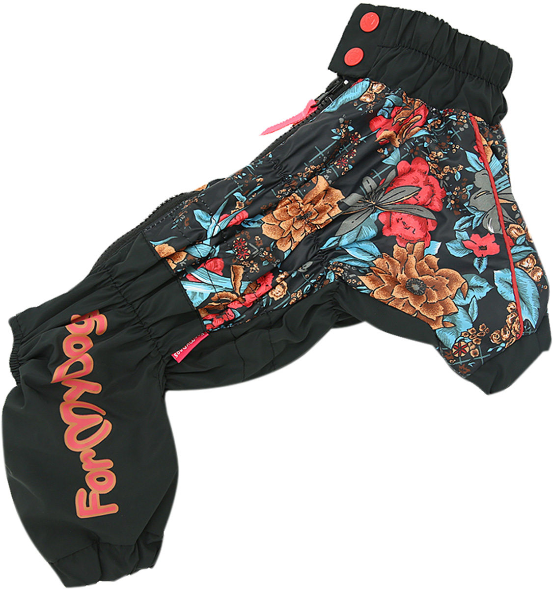 

For My Dogs дождевик для собак черный для девочек 437ss-2020 F (22)