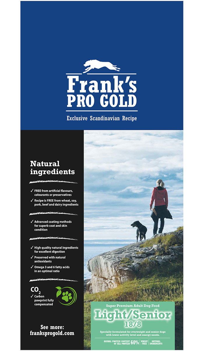 

Frank's Progold Dog Light/senior 18/8 Poultry & Rice диетический для пожилых собак всех пород с птицей и рисом (15 кг)