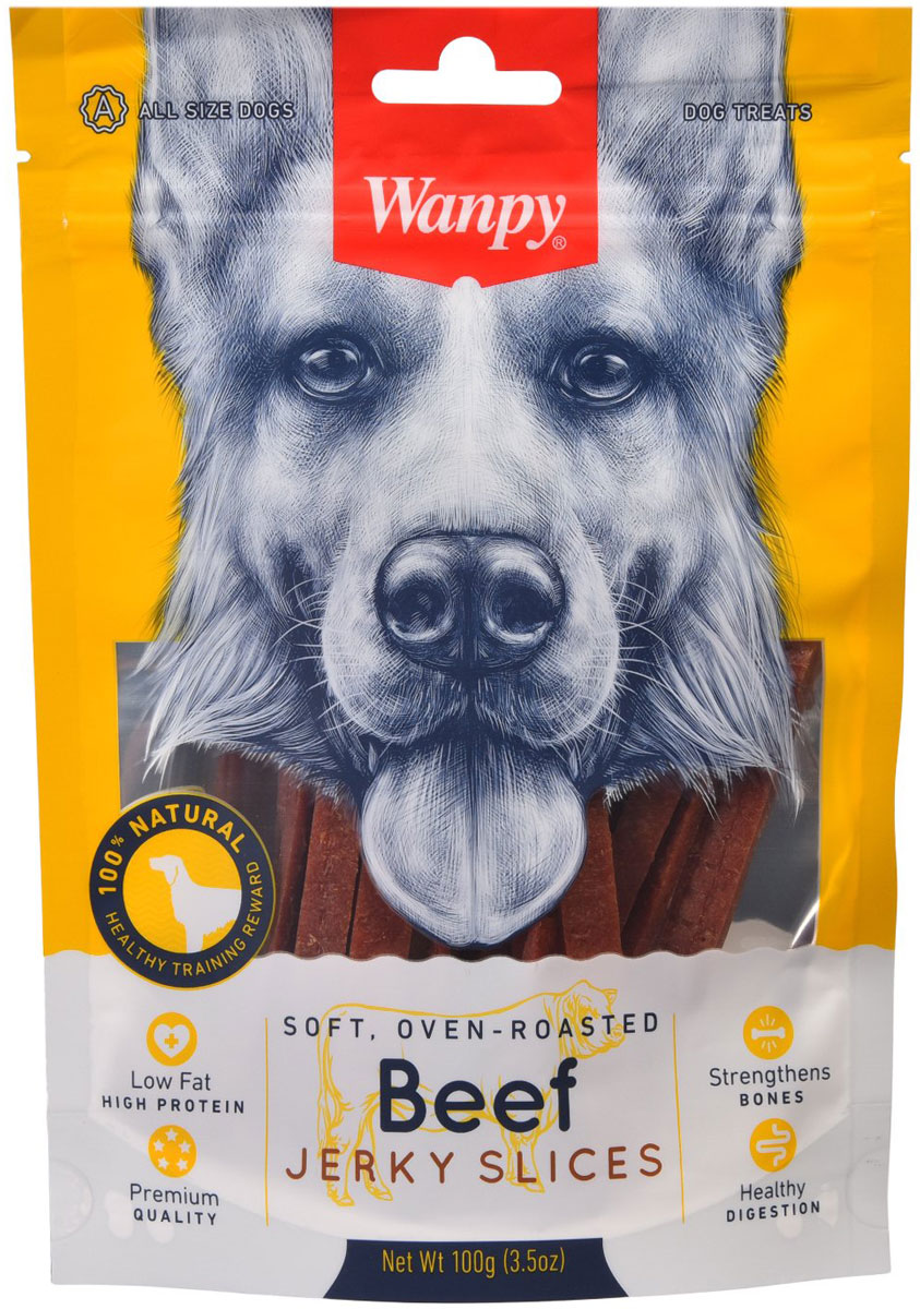 

Лакомство Wanpy Dog для собак соломка из вяленой говядины (100 гр)