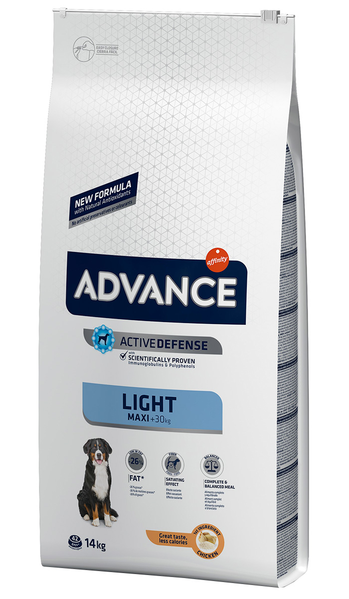 

Advance Adult Maxi Light Chicken & Rice Контроль веса диетический для взрослых собак крупных пород с курицей и рисом (14 кг)