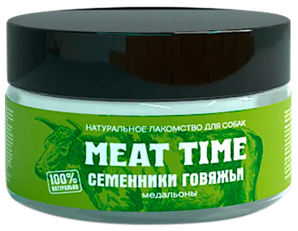 

Лакомство Meat Time для собак семенники говяжьи медальоны (40 гр)