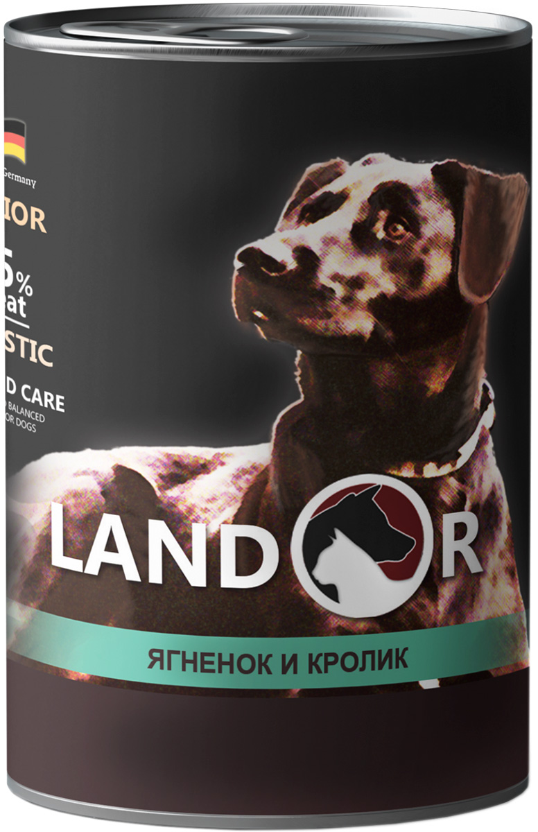 

Landor Dog Senior Lamb & Rabbit для пожилых собак с ягненком и кроликом (400 гр х 6 шт)