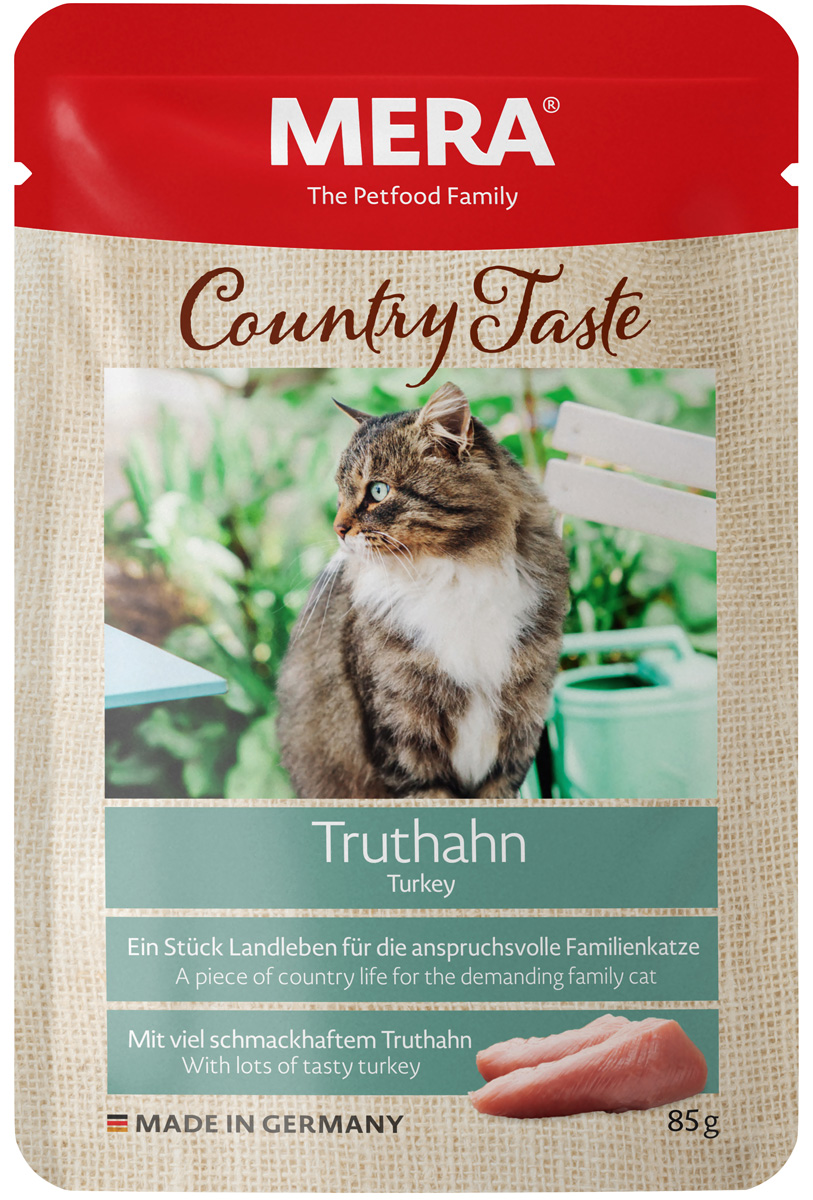 

Mera Country Taste Cat Truthahn беззерновые для взрослых кошек с индейкой (85 гр)