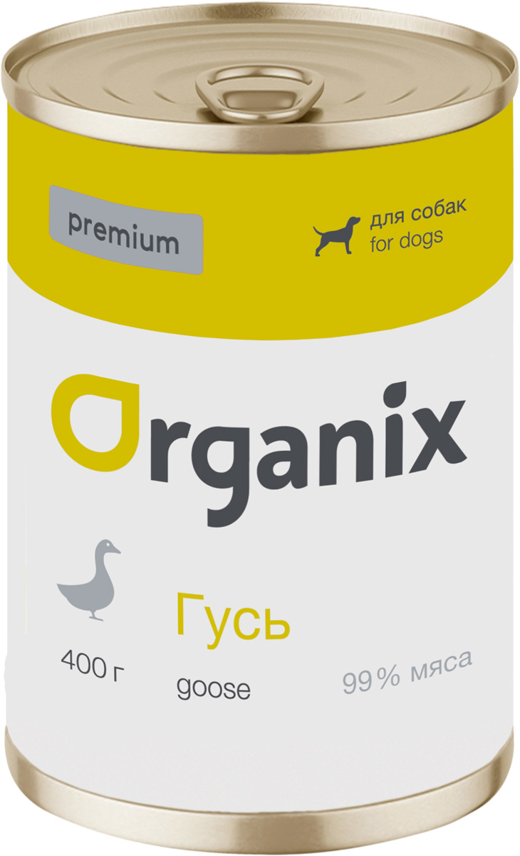 

Organix Premium для взрослых собак с гусем (100 гр х 24 шт)