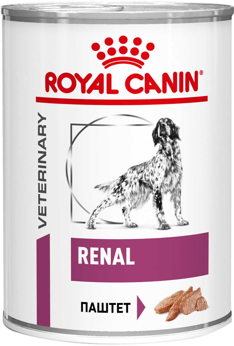 

Royal Canin Renal для взрослых собак при хронической почечной недостаточности (410 гр х 12 шт)