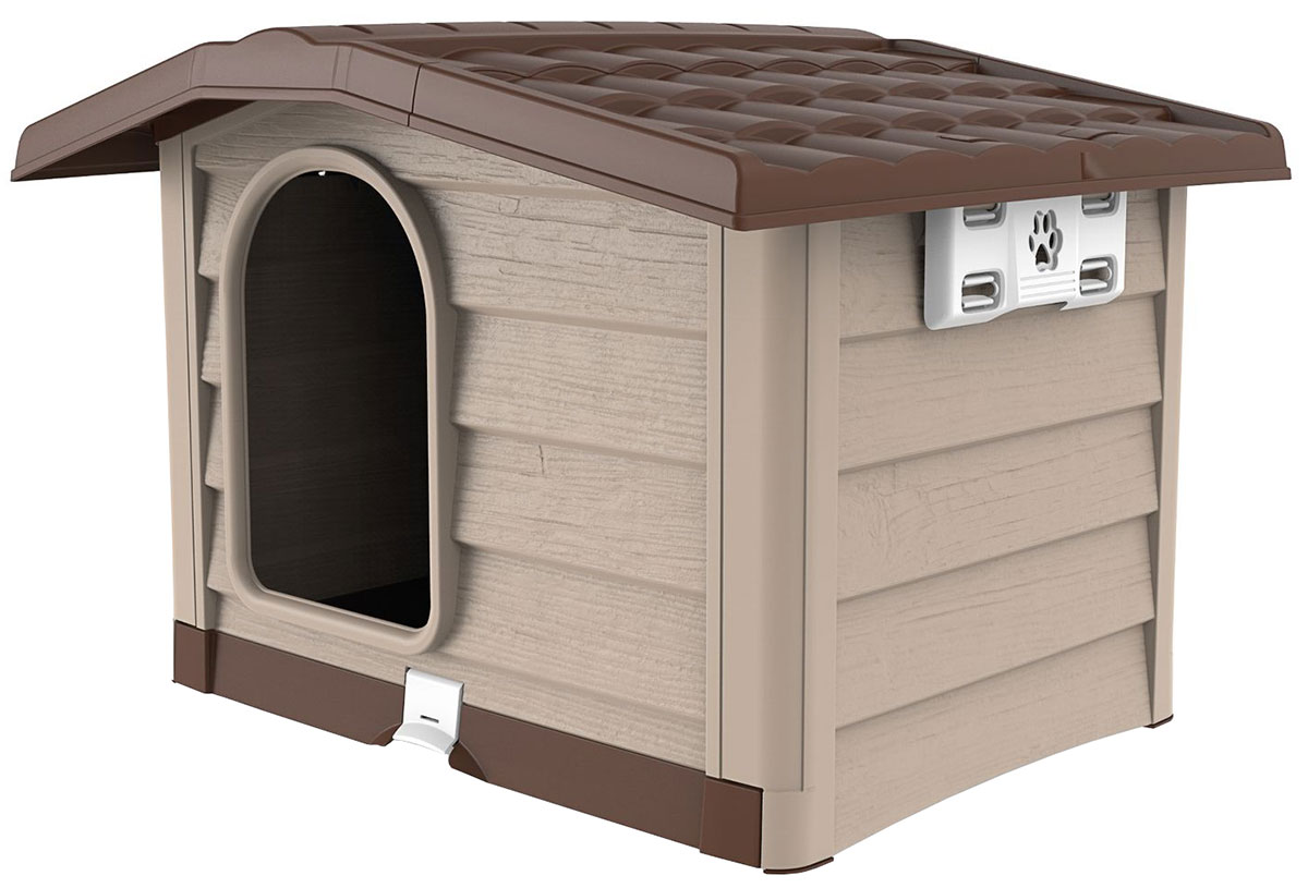 Будка для собак Bama Pet Bungalow L бежевый пластик 101 х 94 х 77 см (1 шт)