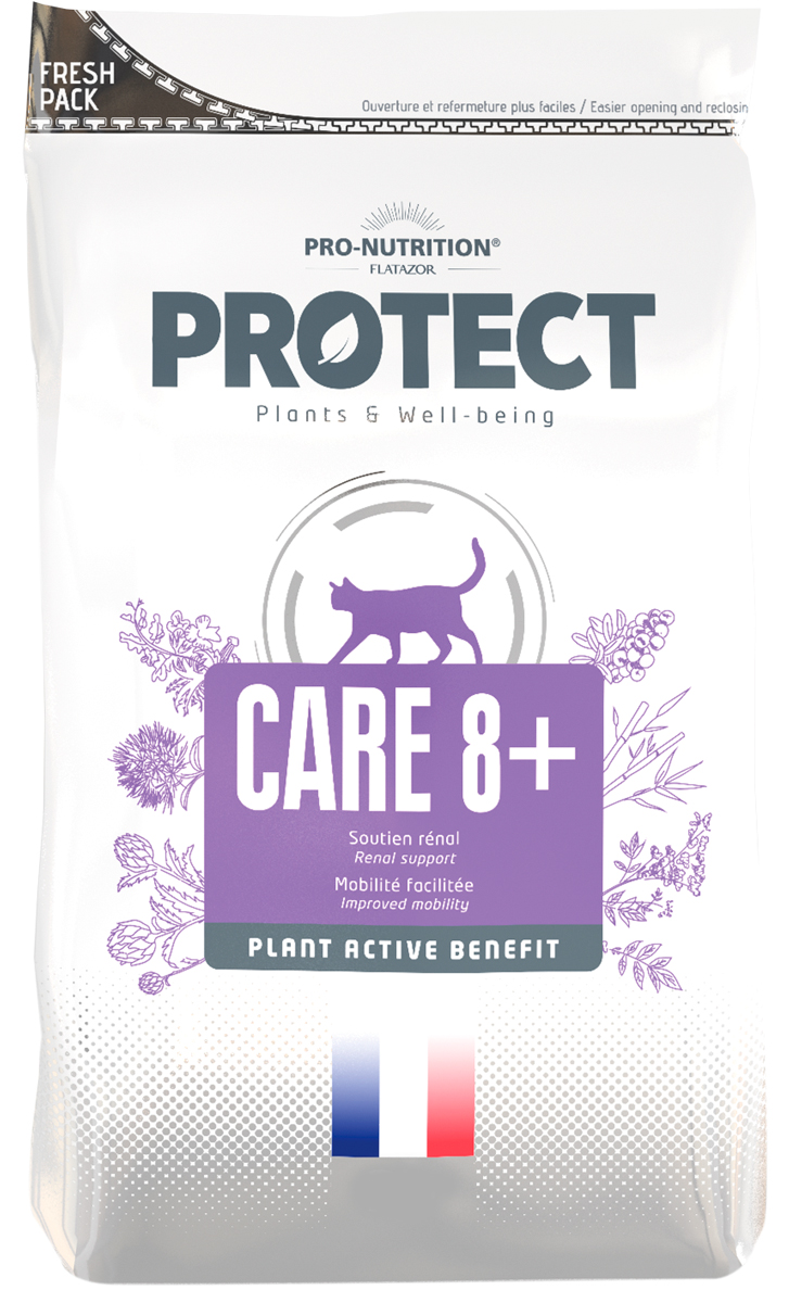 

Flatazor Protect Care 8+ для пожилых кошек при хронической почечной недостаточности старше 8 лет (2 кг)