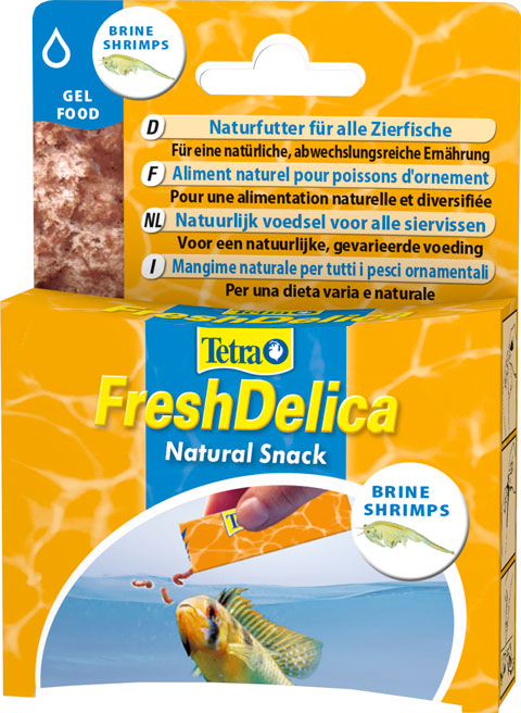 

Tetra Freshdelica Brine Shrimps корм для рыб сушеная креветка в желе (48 гр)