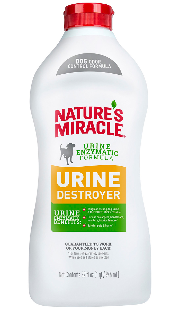 

8 in 1 Nature’s Miracle Urine Destroyer уничтожитель пятен, запахов и осадка от мочи собак (945 мл)