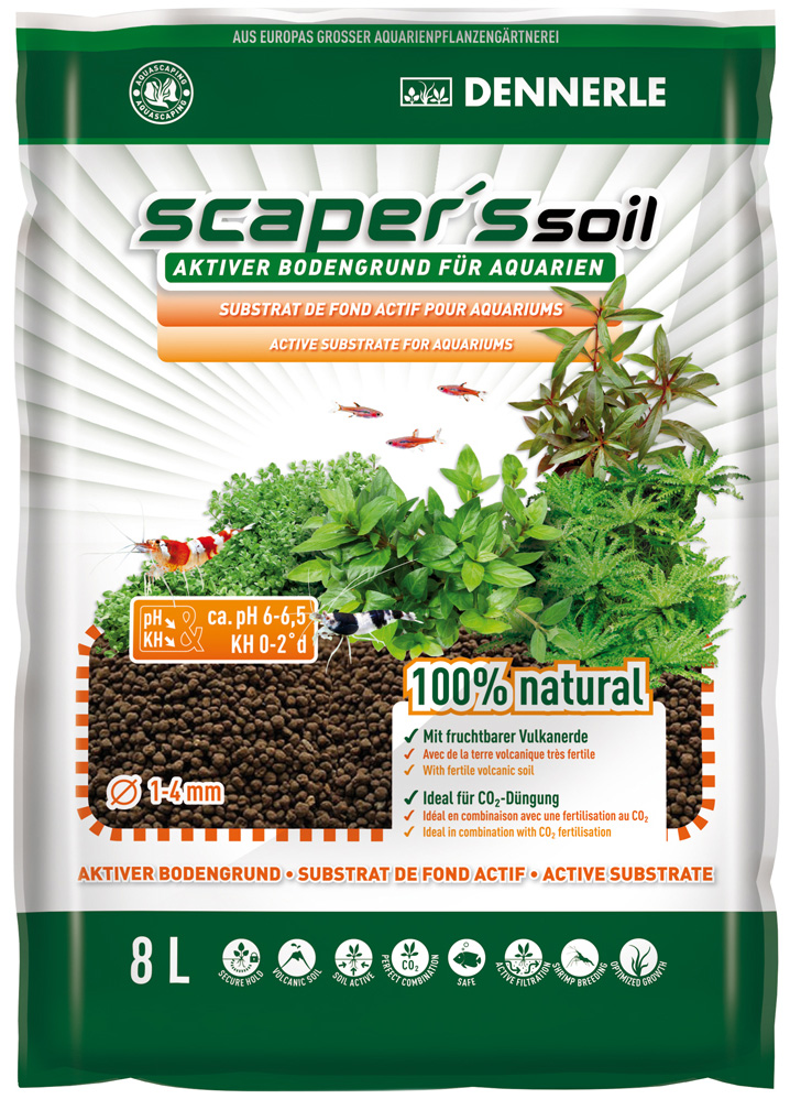 

Грунт питательный для аквариума Dennerle Scaper's Soil 1-4 мм Dennerle (4 л)