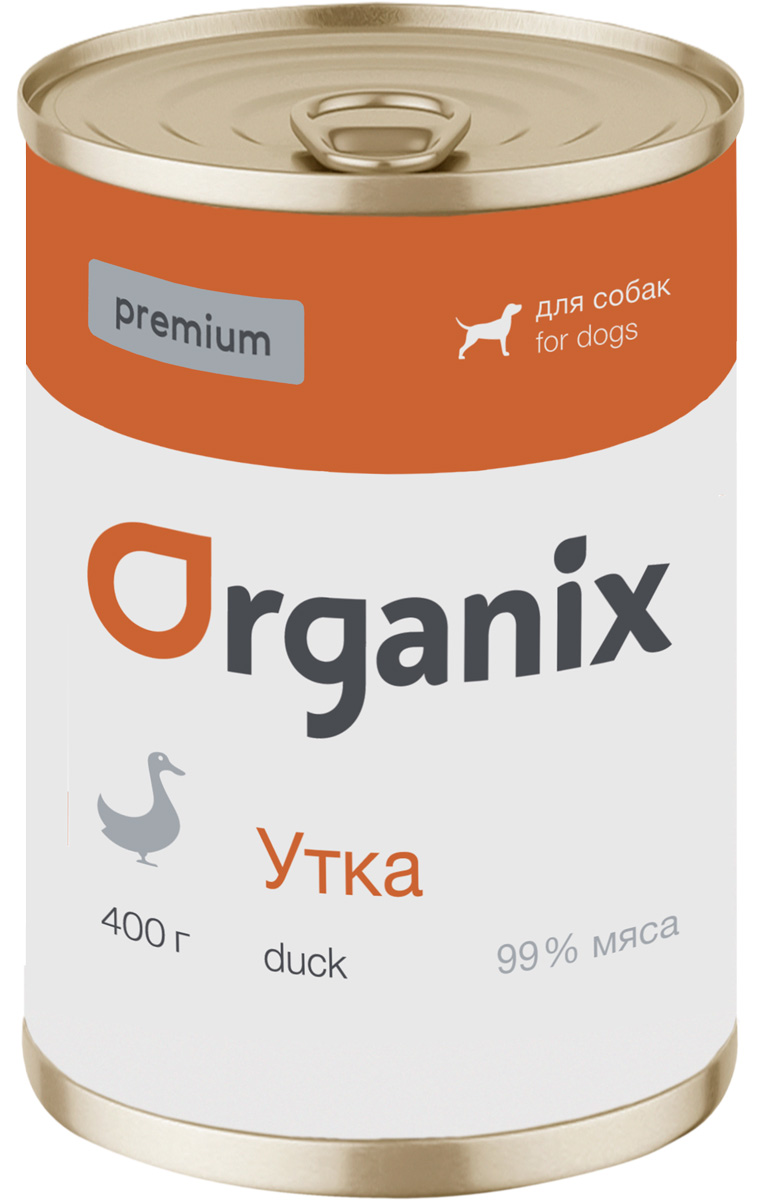 

Organix Premium для взрослых собак с уткой (400 гр)