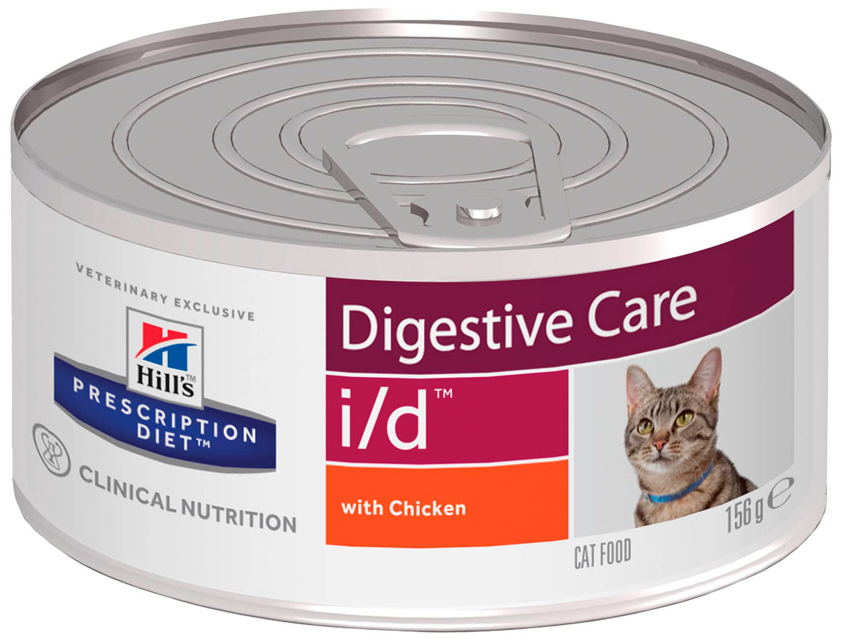 

Hill's Prescription Diet I/d Chicken для взрослых кошек при заболеваниях желудочно-кишечного тракта с курицей 156 гр (156 гр)