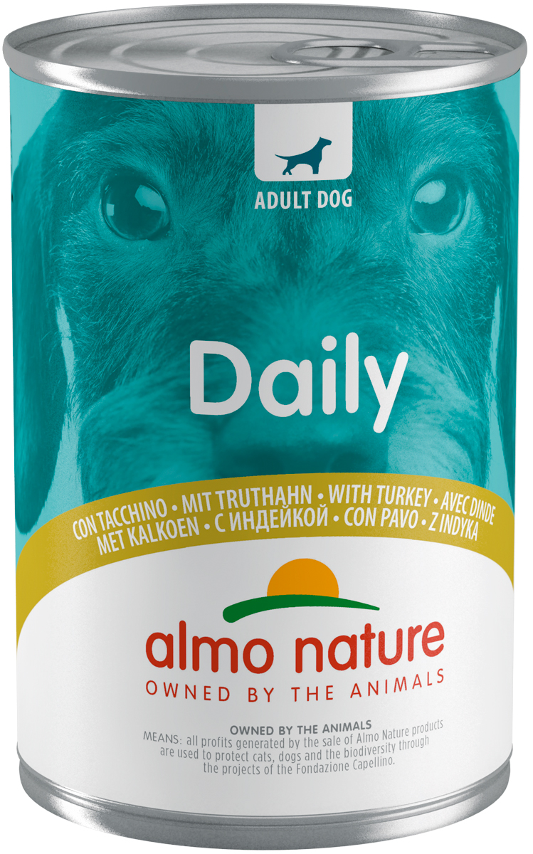 

Almo Nature Dog Daily Menu для взрослых собак с индейкой (400 гр х 24 шт)