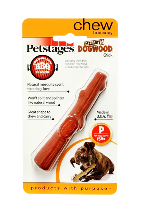 

Petstages игрушка для собак Mesquite Dogwood с ароматом барбекю очень маленькая 13 см (1 шт)