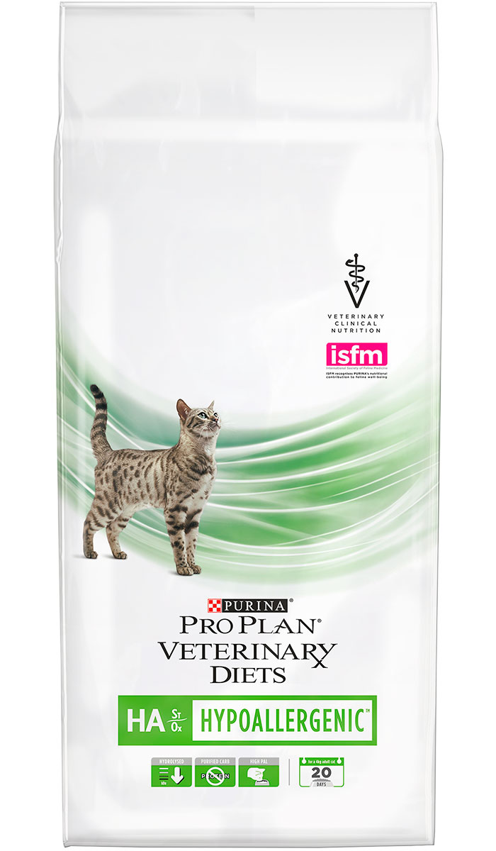 

Purina Veterinary Diets Ha St/ox Hypoallergenic для кошек и котят при аллергии (0,325 кг)