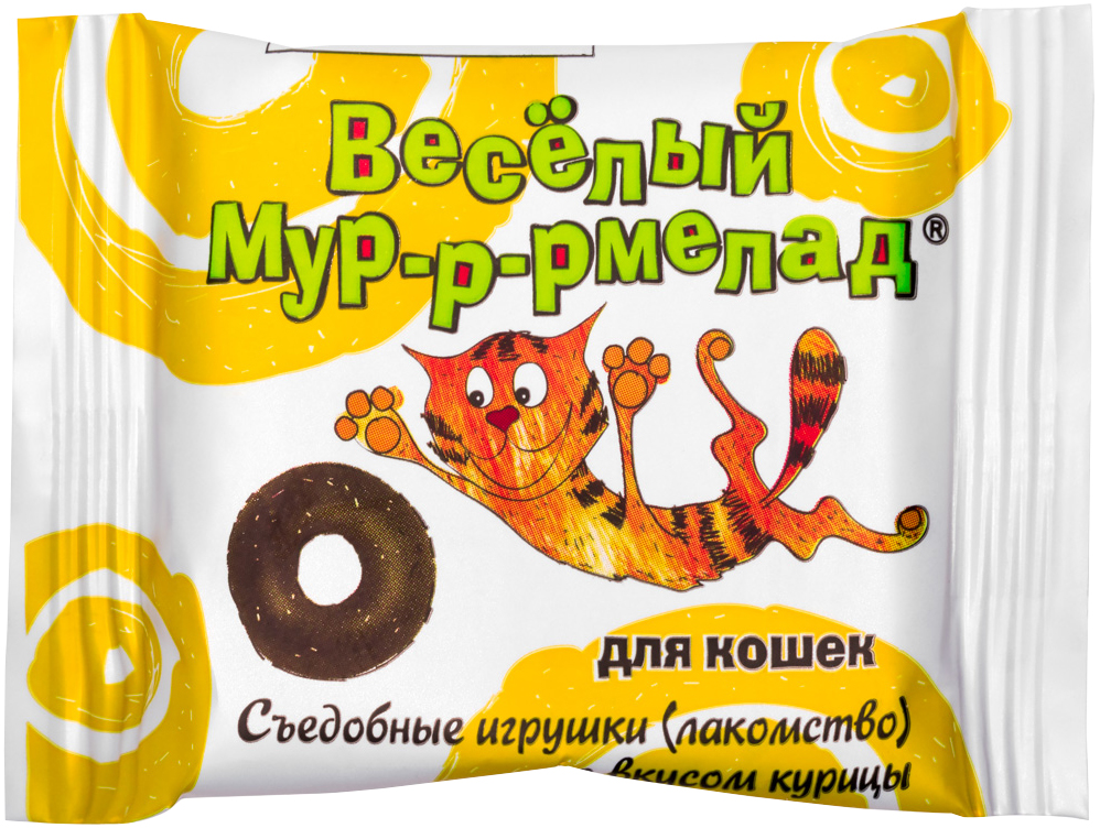 

Лакомство веселый мур-р-мелад для кошек с курицей Veda (6 гр)