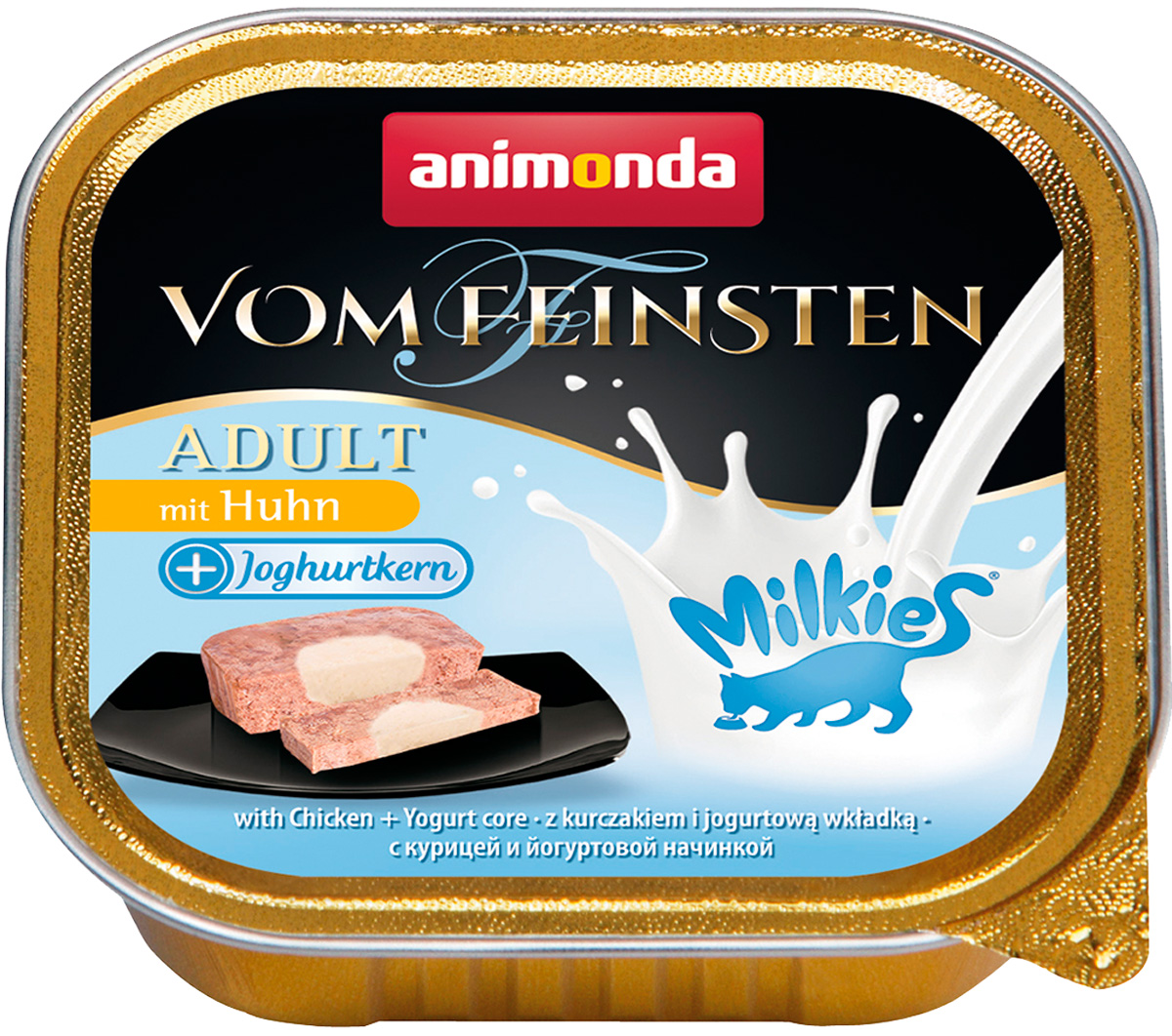 

Animonda Vom Feinsten Milkies Adult Mit Huhn, Chicken & Yogurt Core для привередливых взрослых кошек меню для гурманов с курицей и йогуртовой начинкой (100 гр х 32 шт)