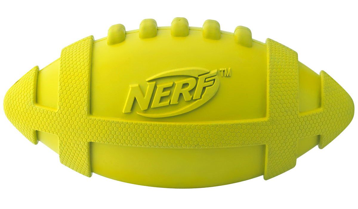 

Игрушка для собак Nerf Мяч для регби с пищалкой 17,5 см (1 шт)