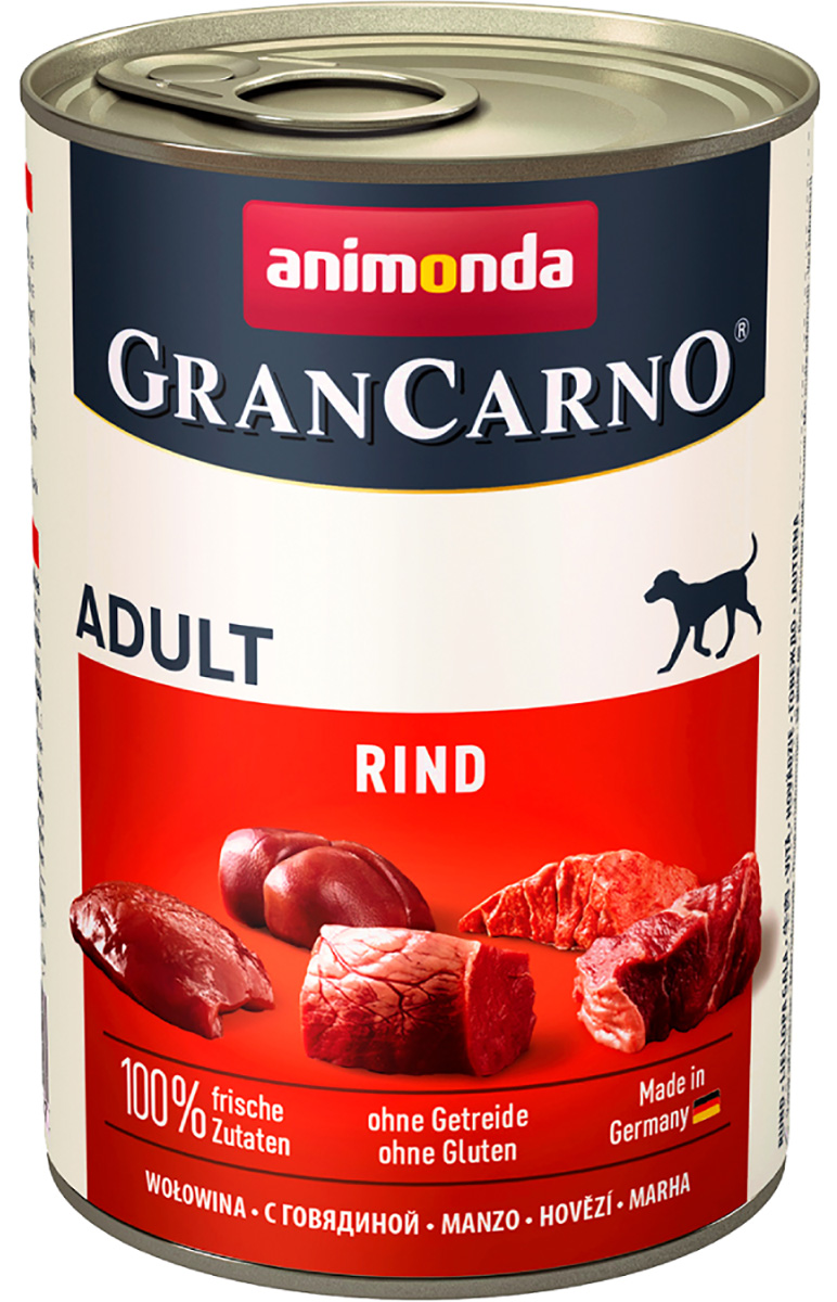 

Animonda Gran Carno Original Adult Rind Pur для взрослых собак с говядиной (400 гр)