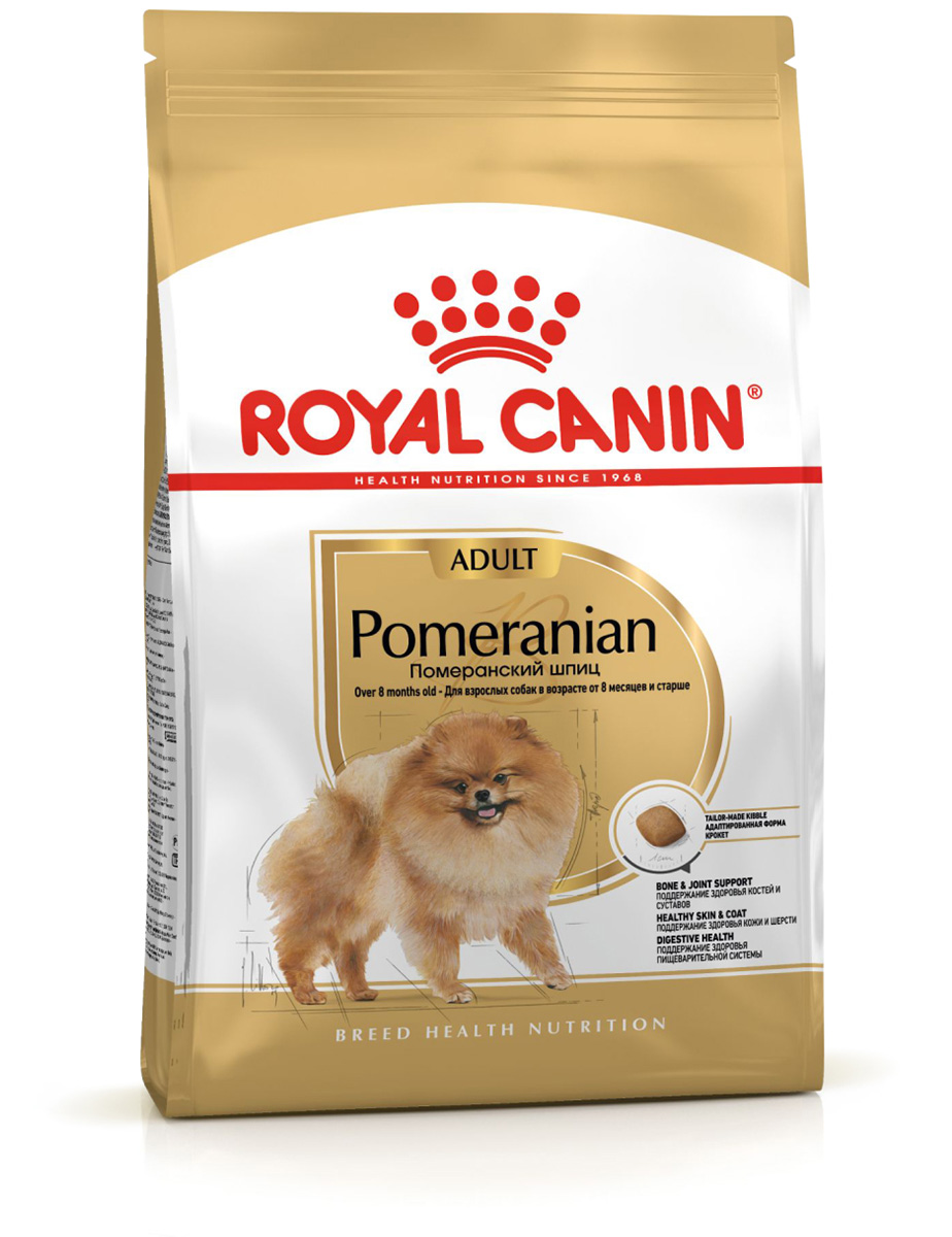 ROYAL CANIN POMERANIAN ADULT для взрослых собак породы Померанский Шпиц (1,5 кг)