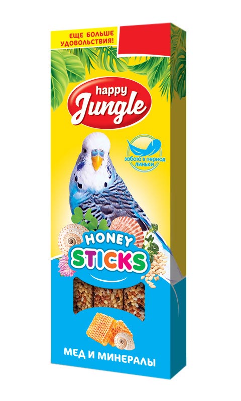 

Happy Jungle палочки для птиц при линьке (3 шт)