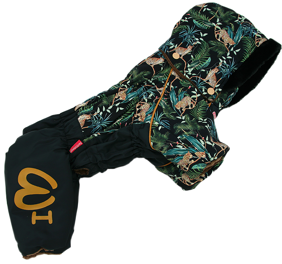 

For My Dogs комбинезон для собак Джунгли черный для мальчиков Fw846-2020 M (12)