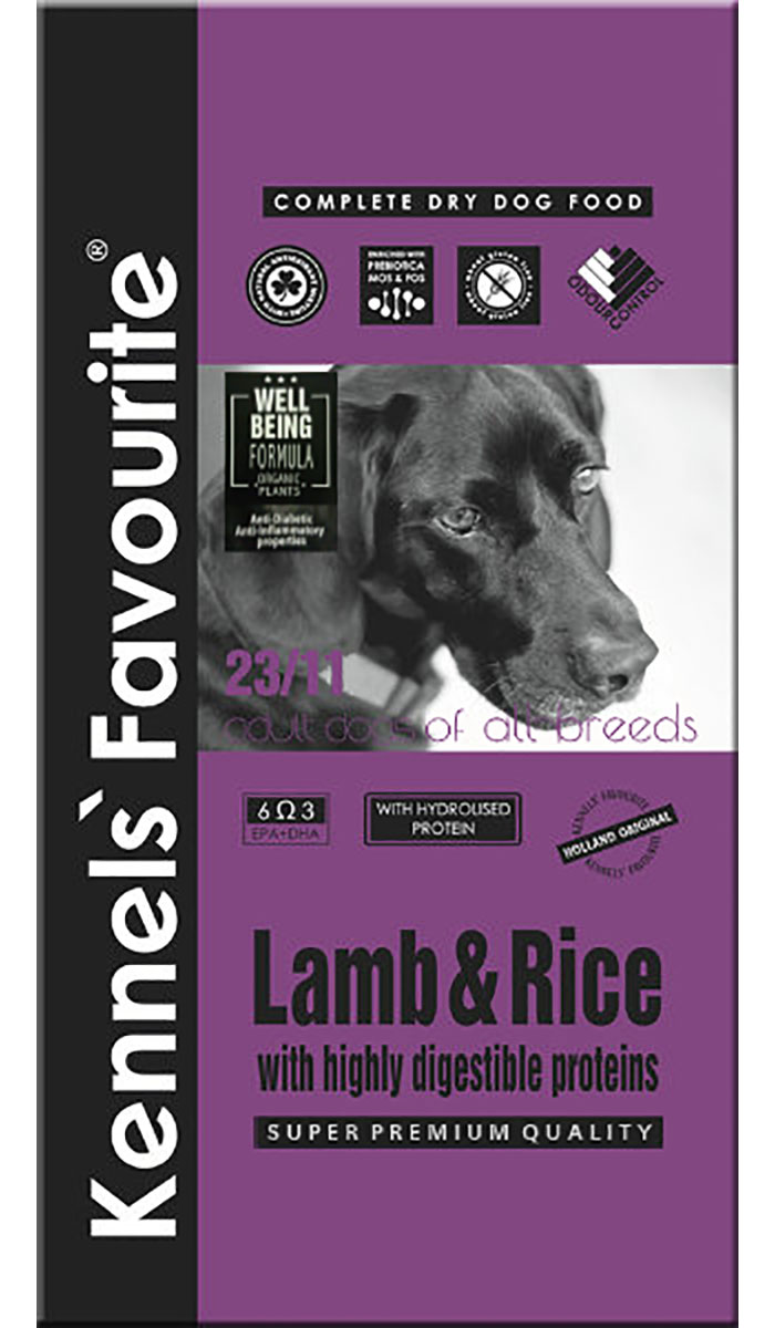 

Kennels` Favourite Dog Adult Lamb & Rice для взрослых собак всех пород с ягненком и рисом (20 кг)