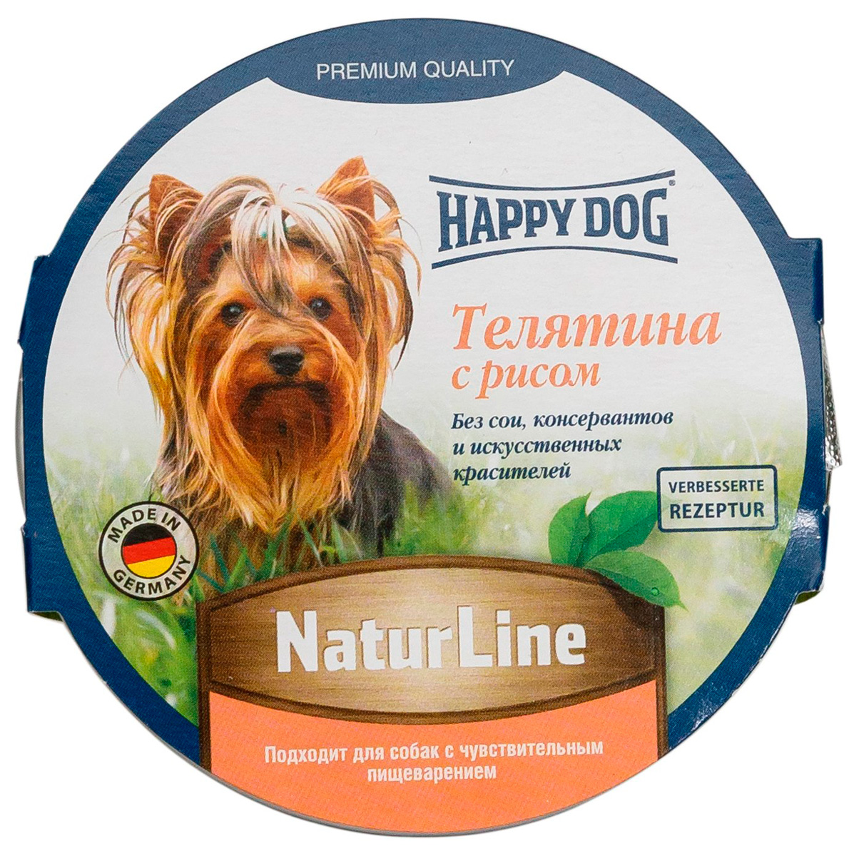 

Happy Dog для взрослых собак паштет с телятиной и рисом (85 гр х 11 шт)