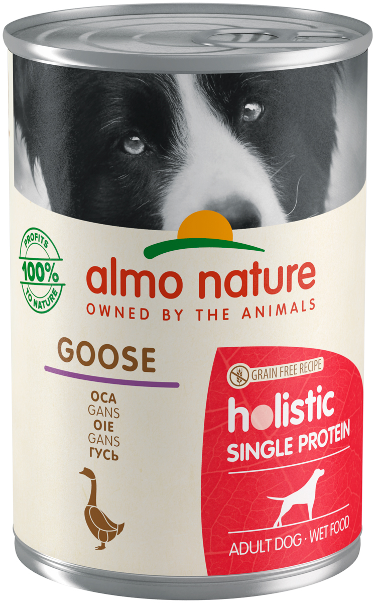 

Almo Nature Dog Holistic Digestive Help беззерновые для взрослых собак с чувствительным пищеварением с гусем (400 гр х 24 шт)
