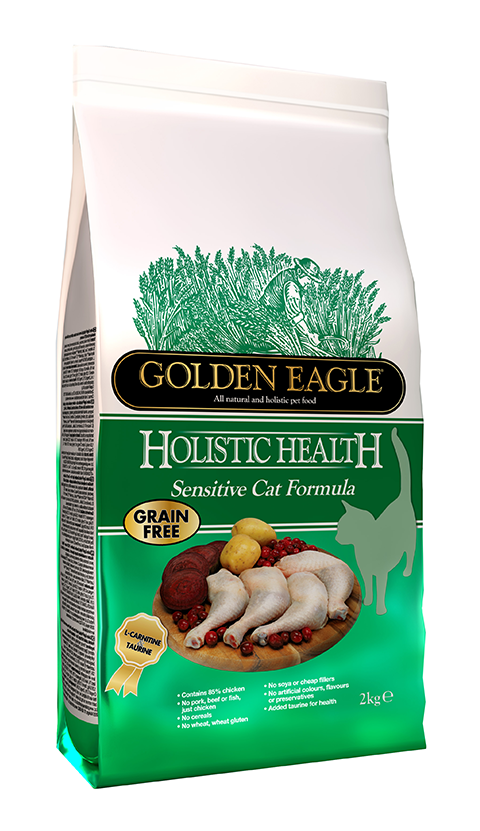 

Golden Eagle Holistic Health Cat Adult Sensitive беззерновой для взрослых кошек при аллергии (2 кг)