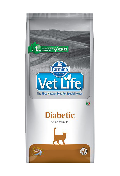 Farmina Vet Life Feline Diabetic для взрослых кошек при сахарном диабете (2 кг)