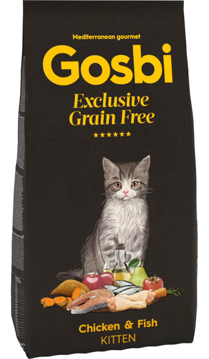 

Gosbi Original Grain Free Kitten беззерновой для котят с курицей и рыбой (2 кг)