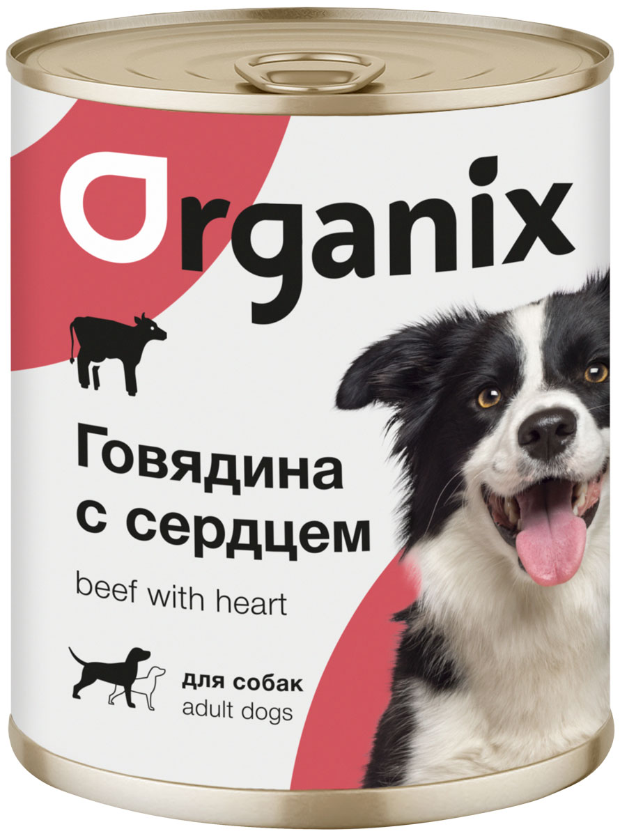 

Organix для взрослых собак с говядиной и сердцем (410 гр х 15 шт)