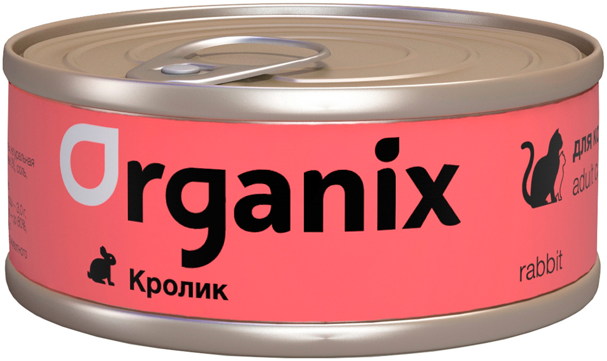 

Organix для взрослых кошек с кроликом (100 гр х 24 шт)