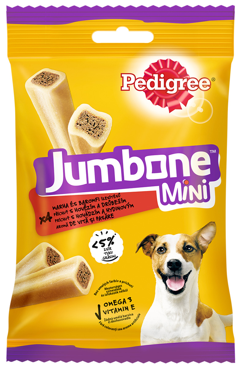 

Лакомство Pedigree Jumbone Mini для собак маленьких пород кости с говядиной и птицей 160 гр уп. 4 шт (1 шт)