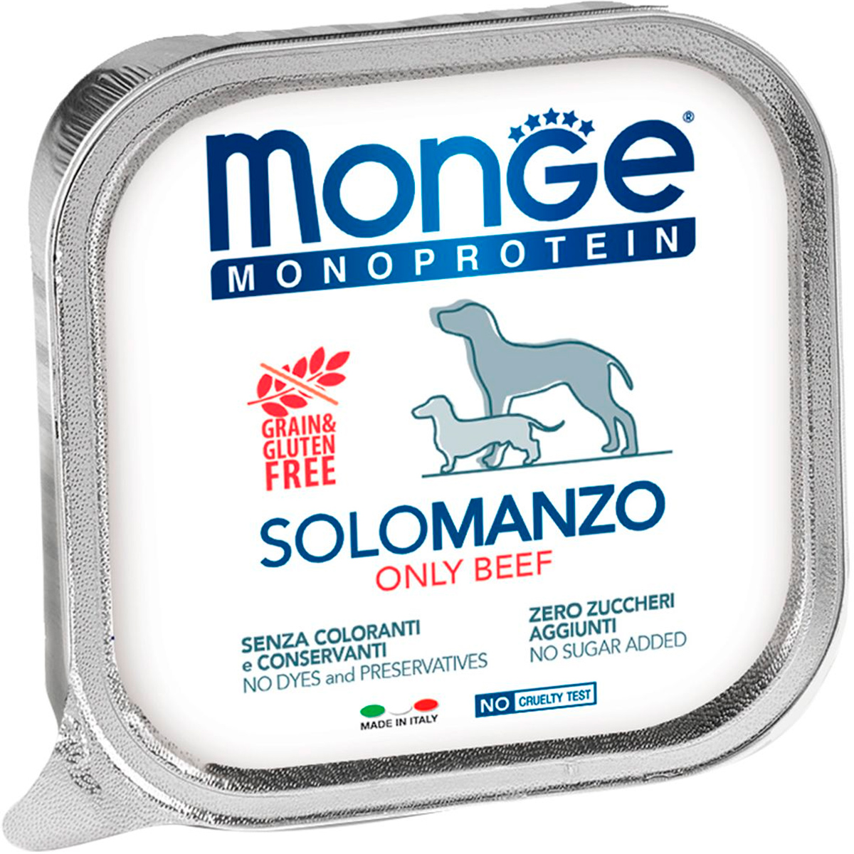 

Monge Monoprotein Solo Dog монобелковые для взрослых собак паштет с говядиной (150 гр х 24 шт)