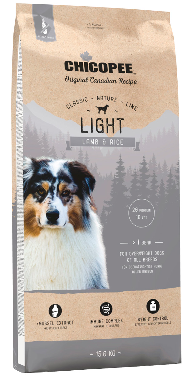 

Chicopee Classic Nature Line Light Lamb & Rice диетический для взрослых собак всех пород с ягненком и рисом (2 кг)
