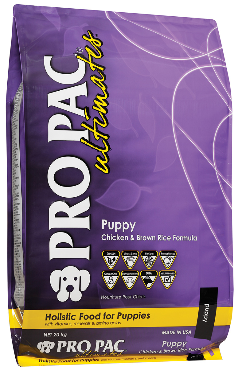 Pro Pac Ultimates Puppy Chicken Meal & Brown Rice для щенков, беременных и кормящих сук с курицей и рисом (20 кг)