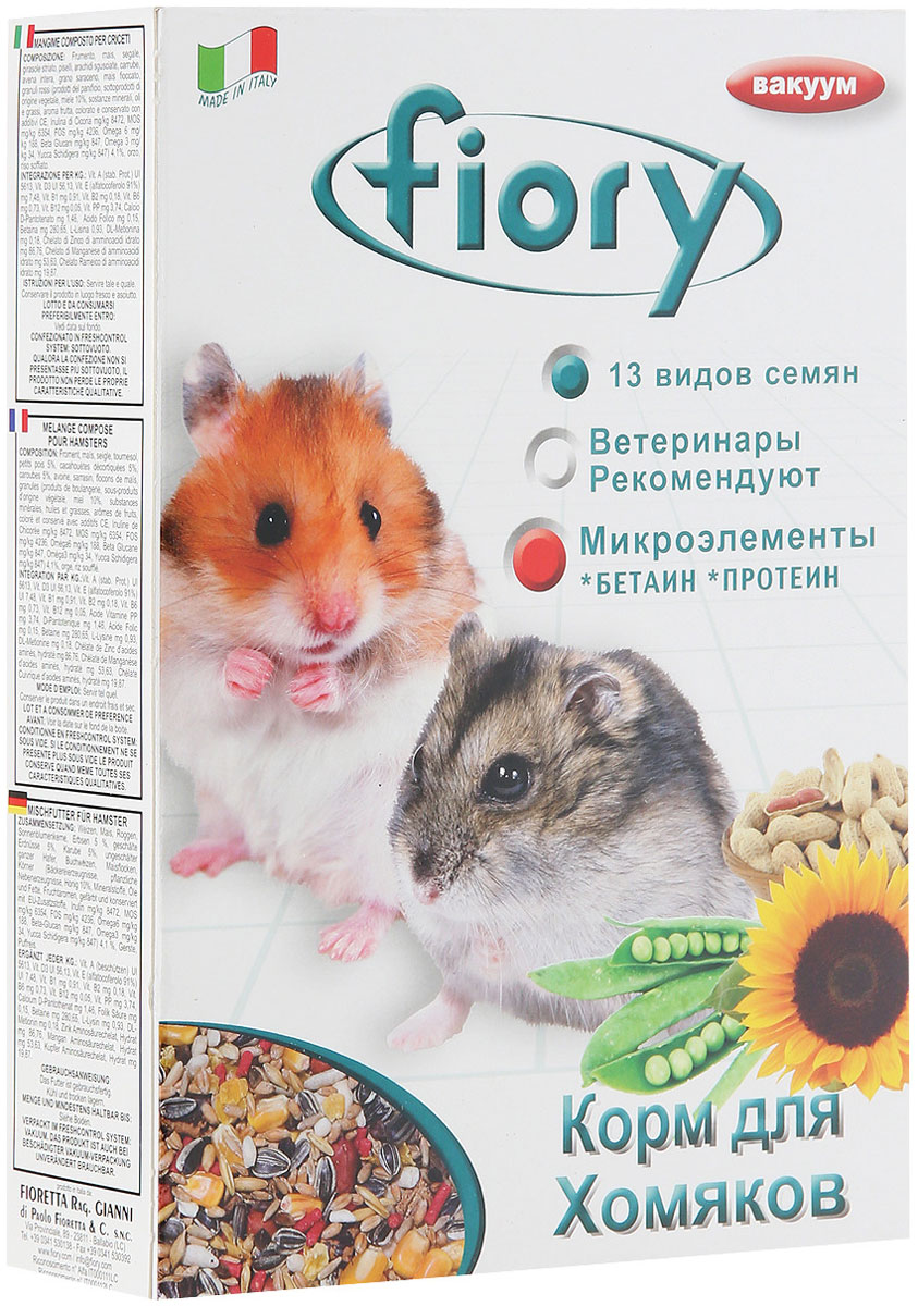 

Fiory Criceti — Фиори корм для хомяков (400 гр)