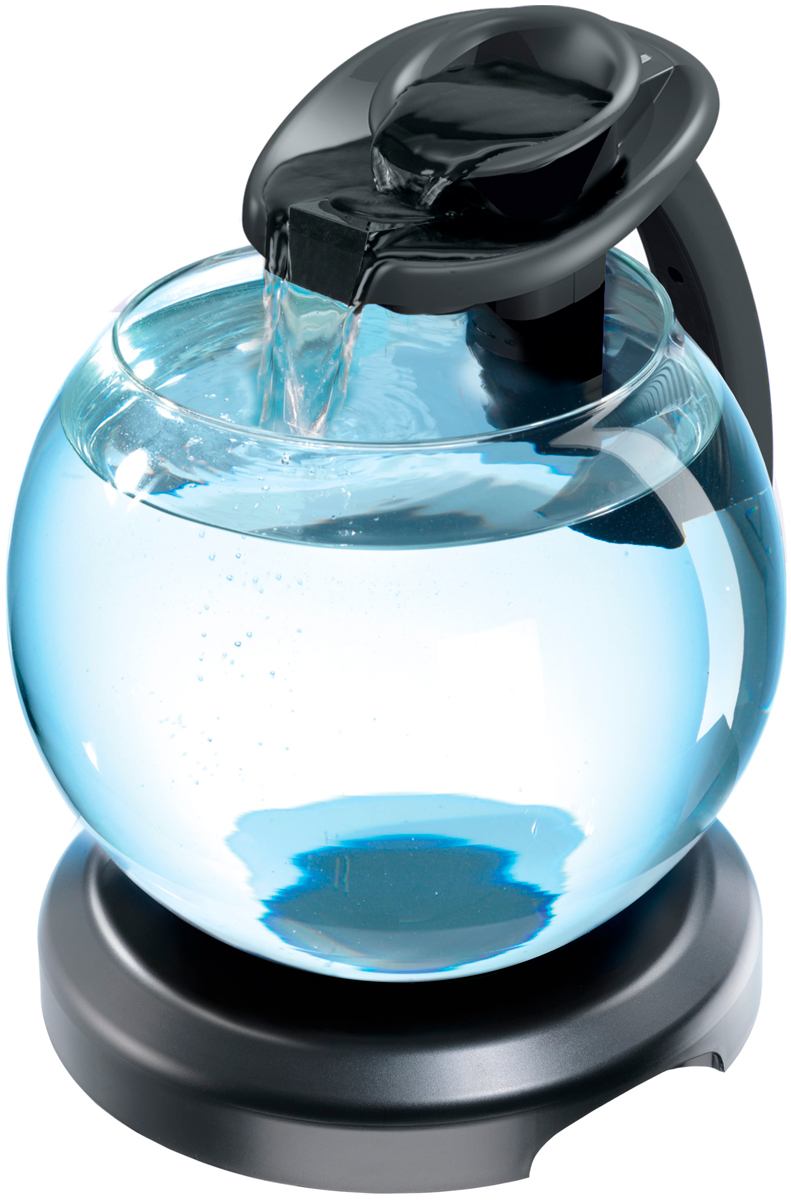 

Аквариум Tetra Cascade Globe Duo Waterfall круглый с Led светильником 6,8 литра черный (1 шт)