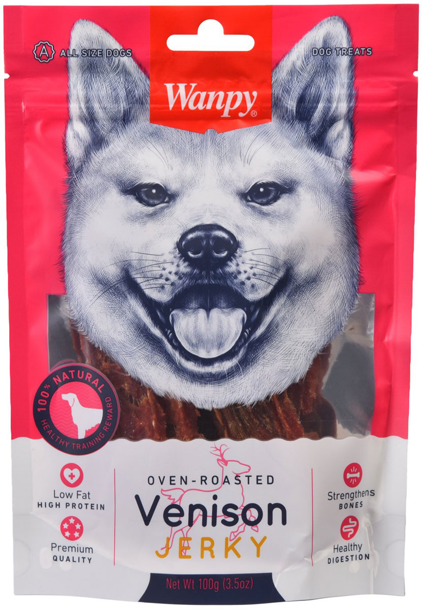 

Лакомство Wanpy Dog для собак филе оленины (100 гр)