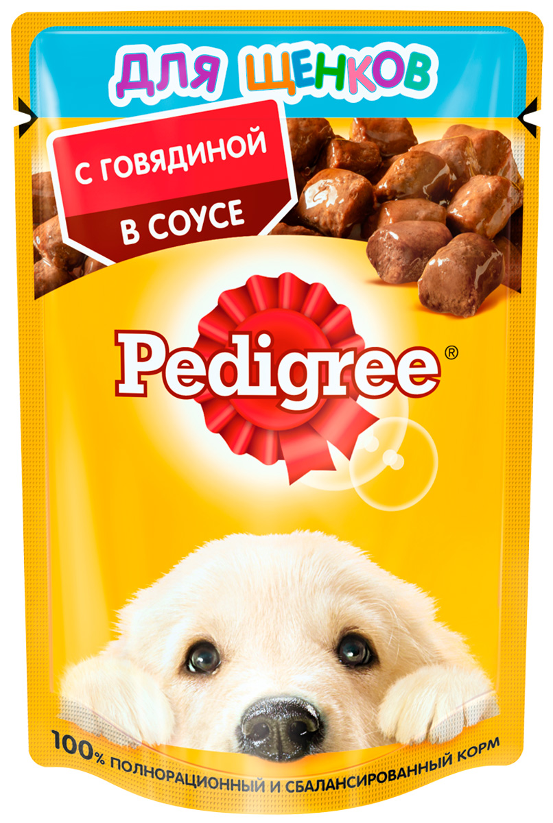 

Pedigree для щенков с говядиной в соусе (85 гр х 28 шт)