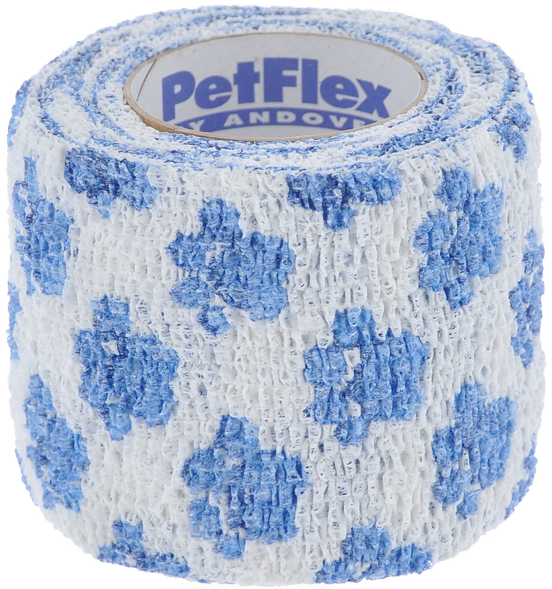 

Бандаж Andover PetFlex Голубые лапы на белом 5 см х 4,5 м (1 шт)