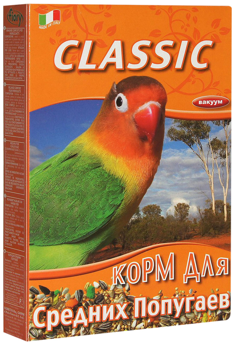 

Fiory Classic корм для средних попугаев (400 гр)