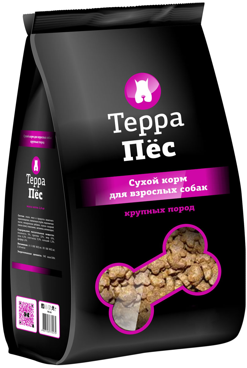 терра пес для взрослых собак крупных пород (12 кг)