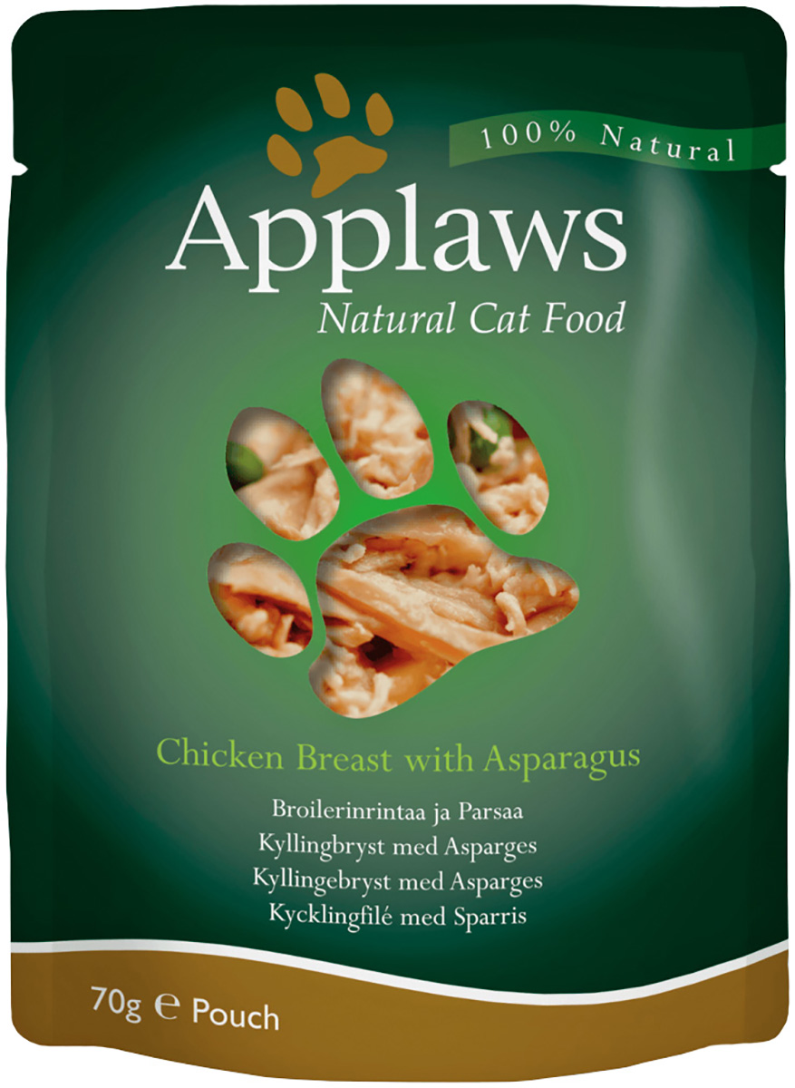 

Applaws для взрослых кошек с курицей и спаржей (70 гр)